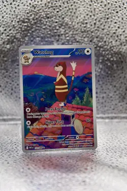 Pokemon Watchdog Illustration Rare IR 153/086 White Flare English Full Art - NM - Image 1