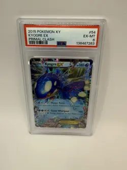 Pokemon TCG Kyogre EX Primal Clash Holo Card 54/160 XY MP - Image 1