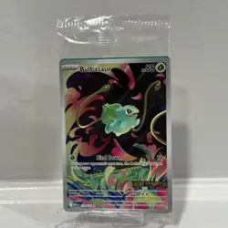 Pokemon Bulbasaur Mega Evolution 133/132 English BOX TOPPER SEALED NEW - Image 1