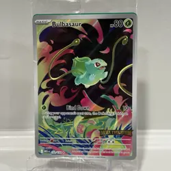 Pokemon Bulbasaur Mega Evolution 133/132 English BOX TOPPER SEALED NEW - Image 2