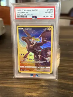 2022 Pokemon SWSH Brilliant Stars Zekrom #TG05 FA Gem Mint PSA 10 - Image 1