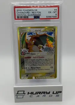 2006 Pokemon Charizard Crystal Guardians Reverse Holo STAMPED 4/100 PSA 6 - Image 3