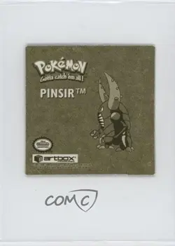 Pinsir Prism Foil Artbox Pokemon Stickers Series 1 Gold #R03 1999 - Image 2