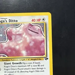 Pokemon Vintage Holo Koga's Ditto 10/132 Gym Challenge Wotc - Image 3
