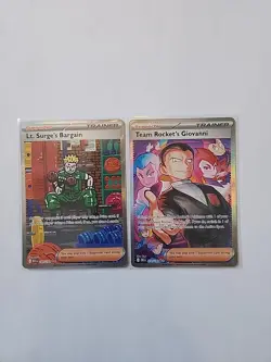 Team Rockets Giovanni 238/182 + Lt Surge's Bargain 185/132 You Get Both!!! - Image 1