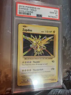 PSA 10 Zapdos Holo XY Evolutions 42/108 Mint Pokemon - Image 2