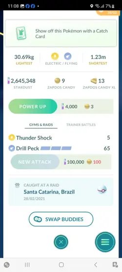 Pokemon Go Shiny Legendary Zapdos - Image 2