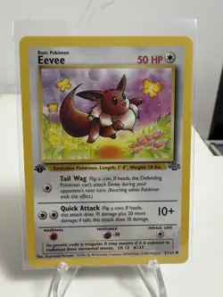 Pokemon TCG Jungle Eevee 51/64 1st Edition NM - Image 1