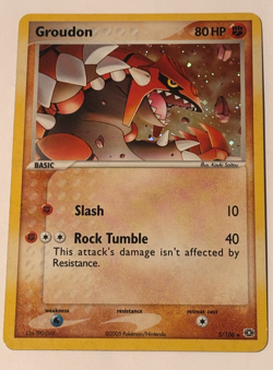 Groudon 5/106 Emerald Holo Ultra Rare Pokemon TCG MP - Image 1