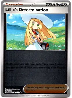 LILLIE'S DETERMINATION 119/132 POKEMON MEGA EVOLUTION (MEG) UNCOMMON - Image 1