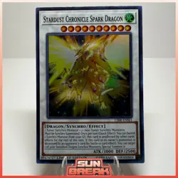 Yugioh Stardust Chronicle Spark Dragon CIBR-ENSE1 Super Rare Limited Edition LP - Image 1