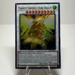 Yugioh Stardust Chronicle Spark Dragon CIBR-ENSE1 Super Rare Limited Edition LP - Image 2