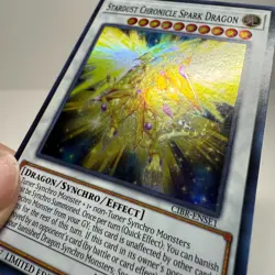 Yugioh Stardust Chronicle Spark Dragon CIBR-ENSE1 Super Rare Limited Edition LP - Image 3