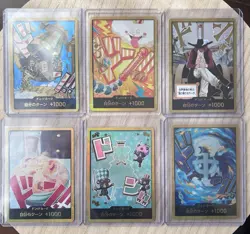 ONE PIECE Gold Don Lot (Nami,Marco,Kalgara,Sugar,Sanji,Dracule Mihawk) NM-M - Image 1