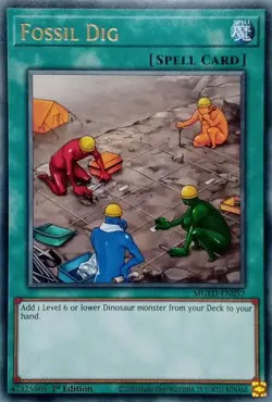 MGED-EN057 FOSSIL DIG RARE 1ST EDITION YuGiOh CARD - Image 1