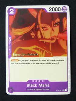 Black Maria ST04-011 Super Pre-Release Promo - One Piece Card #91A - Image 1