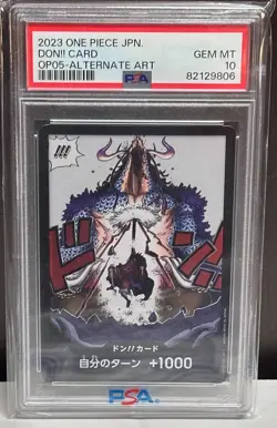 PSA Gem MT 10 One Piece OP05 Don!! Card Alternate Art Japanese - Image 1