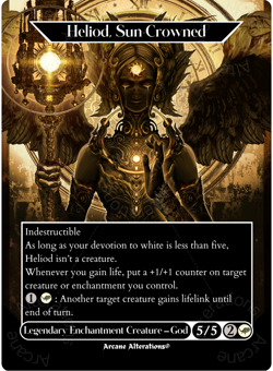 Heliod, Sun Crowned - Full Art Altered Art Custom Proxy Cards - Image 1