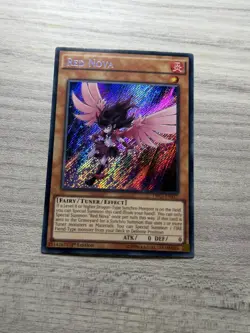 Red Nova DRL3-EN017 1st Edition Secret Rare Card Near Mint Condition Yugioh - Image 1