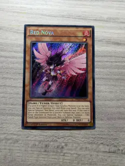 Red Nova DRL3-EN017 1st Edition Secret Rare Card Near Mint Condition Yugioh - Image 3