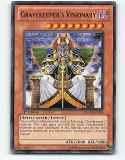 Gravekeeper's Visionary #SDMA-EN018 1st Edition Yugioh Card - Image 1