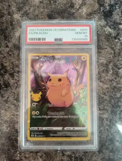 Pokemon Pikachu Celebrations Full Art Rare Card 005/025 PSA10 - Image 1