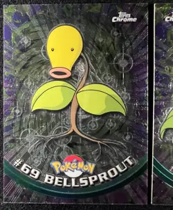 Topps Chrome Pokemon Card Victreebel #71 + Bellsprout #69 - LP - Image 3