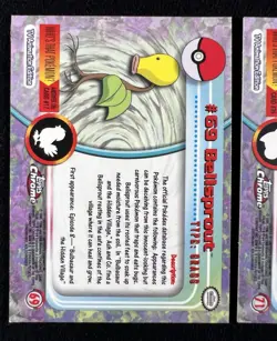 Topps Chrome Pokemon Card Victreebel #71 + Bellsprout #69 - LP - Image 4