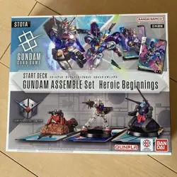 Mobile Suit Gundam Card Game Starter Deck Gundam Assemble Set of 4 New Unused - Image 2