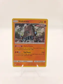 Pokemon TCG SM Unbroken Bonds 106/214 Stakataka Holographic Rare Card - Image 1