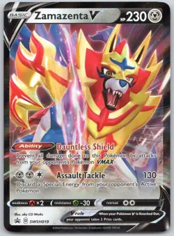 Zamazenta V SWSH019 - SWSH Black Star Promo - Pokemon Card - Near Mint - Image 1