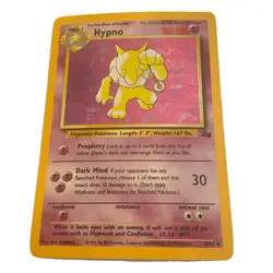 Hypno 8/62 Holo Rare 1999 Pokemon Card Fossil Near Mint NM 90 HP - Image 1