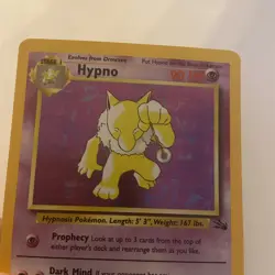 Hypno 8/62 Holo Rare 1999 Pokemon Card Fossil Near Mint NM 90 HP - Image 3