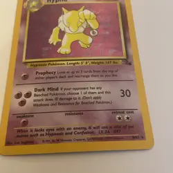 Hypno 8/62 Holo Rare 1999 Pokemon Card Fossil Near Mint NM 90 HP - Image 4
