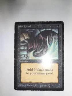 MTG MAGIC THE GATHERING CARD ORIGINAL BETA BLACK DARK RITUAL INSTANT x1 COMMON - Image 1