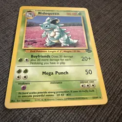 Nidoqueen Jungle Set Non-Holo Rare Pokemon Card Moderately Played 23/64 - Image 2