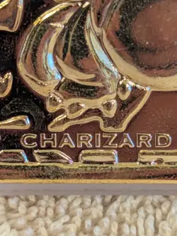 1999 Nintendo Pokemon CHARIZARD Gold Plated Playing Card - Image 2