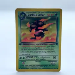Pokemon TCG Karte - Dunkles Duflor 36/82 - 1. Edition - Team Rocket Deutsch NM - Image 1