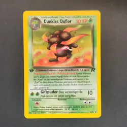 Pokemon TCG Karte - Dunkles Duflor 36/82 - 1. Edition - Team Rocket Deutsch NM - Image 3