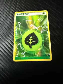Pokemon TCG Grass Energy Holo Card 105/110 Holon Phantoms - Image 1