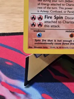 Pokemon TCG Charizard Base Set Holo Unlimited Rare Card 4/102 Nm/lp - Image 5