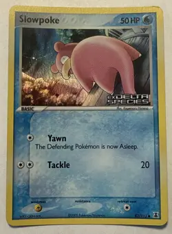 Slowpoke 83/113 EX Delta Species Holo Stamped Pokemon Card - Light Play - Image 1