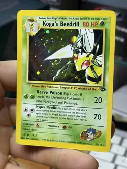 #3 Koga's Beedrill 9/132 Gym Challenge 2000 Holo Rare WOTC Pokemon Card TCG - Image 3