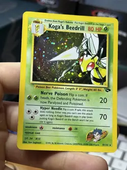 #3 Koga's Beedrill 9/132 Gym Challenge 2000 Holo Rare WOTC Pokemon Card TCG - Image 4