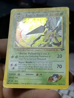 #3 Koga's Beedrill 9/132 Gym Challenge 2000 Holo Rare WOTC Pokemon Card TCG - Image 5