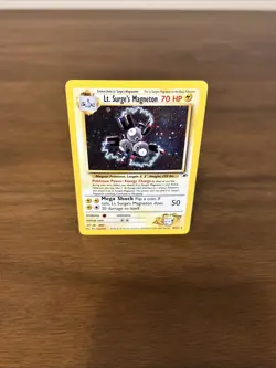 Pokemon Lt. Surge's Magneton 8/132 Gym Heroes Holo Card Rare, LP Condition - Image 4