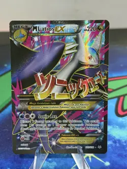 LP! Mega M Latios EX (102/108) XY Roaring Skies Full Art Pokemon Card! - Image 1