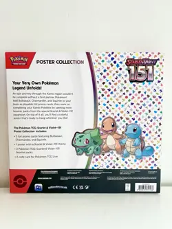 Pokemon TCG Scarlet & Violet 151 Poster Collection Box 3 Packs 3 Promo Cards 820650853166 - Image 3