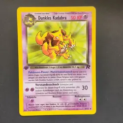 Pokemon TCG Karte - Dunkles Kadabra 1. Edition 39/82 - Team Rocket - Deutsch NM - Image 3