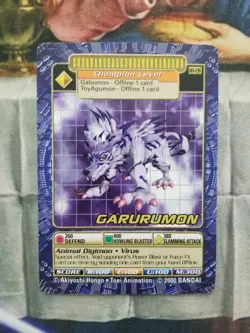 Garurumon **20% Off $50+** Digimon Digi-Battle Series Card - BO-136 - Image 1